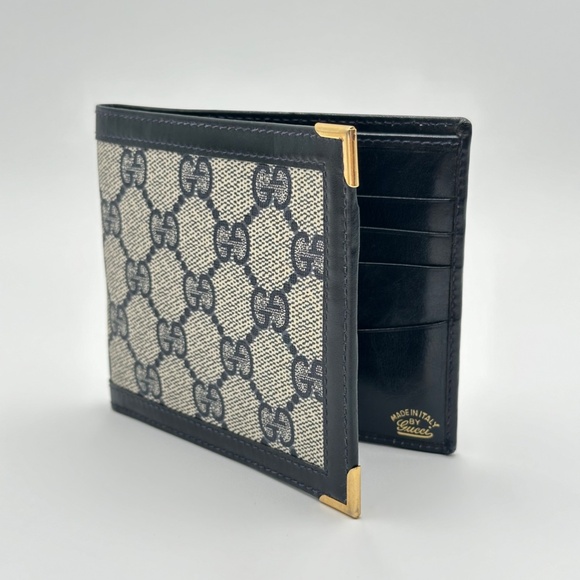 Authentic GUCCI  G-G Canvas Men's Bifold Wallet - Picture 1 of 14